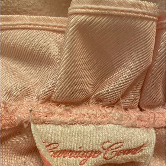 Vintage Carriage Court Long Pink Victorian Warm High Neckline Housecoat Robe - Picture 8 of 8